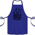 Anti Valentines Club Romance Single Day Cotton Apron 100% Organic Royal Blue