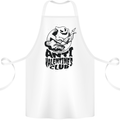 Anti Valentines Club Romance Single Day Cotton Apron 100% Organic White