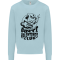 Anti Valentines Club Romance Single Day Kids Sweatshirt Jumper Light Blue