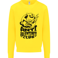 Anti Valentines Club Romance Single Day Kids Sweatshirt Jumper Yellow