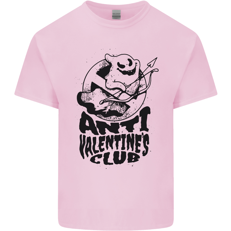 Anti Valentines Club Romance Single Day Kids T-Shirt Childrens Light Pink