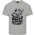 Anti Valentines Club Romance Single Day Kids T-Shirt Childrens Sports Grey