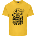 Anti Valentines Club Romance Single Day Kids T-Shirt Childrens Yellow