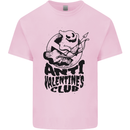 Anti Valentines Club Romance Single Day Mens Cotton T-Shirt Tee Top Light Pink