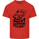 Anti Valentines Club Romance Single Day Mens Cotton T-Shirt Tee Top Red