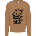 Anti Valentines Club Romance Single Day Mens Sweatshirt Jumper Caramel Latte