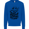 Anti Valentines Club Romance Single Day Mens Sweatshirt Jumper Royal Blue