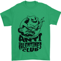 Anti Valentines Club Romance Single Day Mens T-Shirt 100% Cotton Irish Green