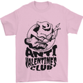 Anti Valentines Club Romance Single Day Mens T-Shirt 100% Cotton Light Pink