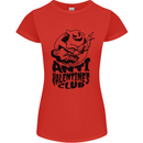 Anti Valentines Club Romance Single Day Womens Petite Cut T-Shirt Red