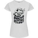 Anti Valentines Club Romance Single Day Womens Petite Cut T-Shirt White