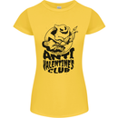 Anti Valentines Club Romance Single Day Womens Petite Cut T-Shirt Yellow