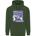 Antisocial Gamer Gaming Funny Graphics Childrens Kids Hoodie Forest Green