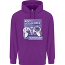 Antisocial Gamer Gaming Funny Graphics Childrens Kids Hoodie Purple