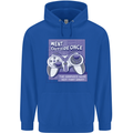 Antisocial Gamer Gaming Funny Graphics Childrens Kids Hoodie Royal Blue
