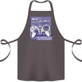 Antisocial Gamer Gaming Funny Graphics Cotton Apron 100% Organic Dark Grey
