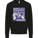 Antisocial Gamer Gaming Funny Graphics Kids Sweatshirt Jumper Black