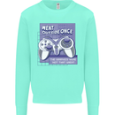 Antisocial Gamer Gaming Funny Graphics Kids Sweatshirt Jumper Peppermint