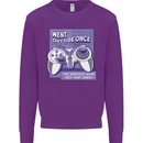 Antisocial Gamer Gaming Funny Graphics Kids Sweatshirt Jumper Purple
