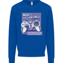 Antisocial Gamer Gaming Funny Graphics Kids Sweatshirt Jumper Royal Blue