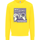 Antisocial Gamer Gaming Funny Graphics Kids Sweatshirt Jumper Yellow