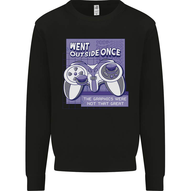 Antisocial Gamer Gaming Funny Graphics Mens Sweatshirt Jumper Black