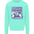 Antisocial Gamer Gaming Funny Graphics Mens Sweatshirt Jumper Peppermint