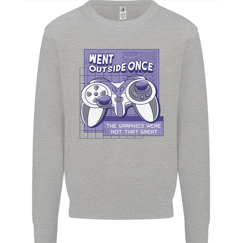Antisocial Gamer Gaming Funny Graphics Mens Sweatshirt Jumper Sports Grey