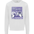 Antisocial Gamer Gaming Funny Graphics Mens Sweatshirt Jumper White
