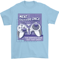 Antisocial Gamer Gaming Funny Graphics Mens T-Shirt 100% Cotton Light Blue