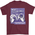 Antisocial Gamer Gaming Funny Graphics Mens T-Shirt 100% Cotton Maroon