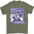 Antisocial Gamer Gaming Funny Graphics Mens T-Shirt 100% Cotton Military Green