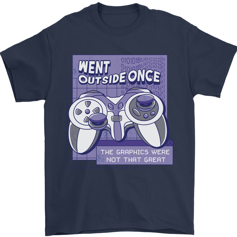 Antisocial Gamer Gaming Funny Graphics Mens T-Shirt 100% Cotton Navy Blue