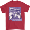 Antisocial Gamer Gaming Funny Graphics Mens T-Shirt 100% Cotton Red