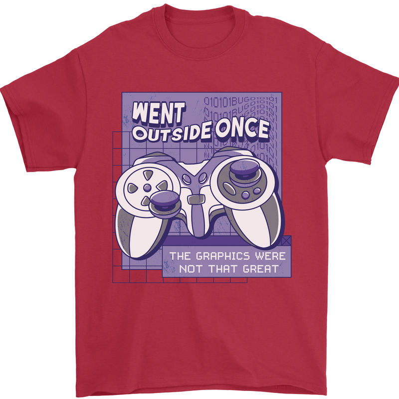 Antisocial Gamer Gaming Funny Graphics Mens T-Shirt 100% Cotton Red