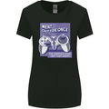 Antisocial Gamer Gaming Funny Graphics Womens Wider Cut T-Shirt Black