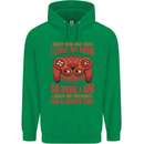 Antisocial Gamer Gaming Leave My Room Childrens Kids Hoodie Irish Green