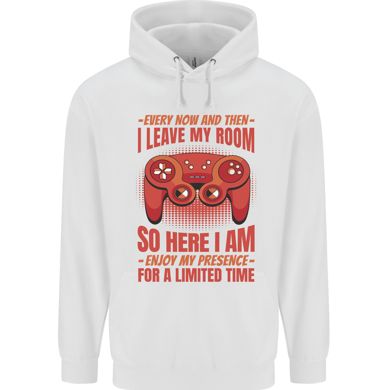 Antisocial Gamer Gaming Leave My Room Childrens Kids Hoodie White
