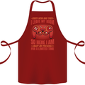 Antisocial Gamer Gaming Leave My Room Cotton Apron 100% Organic Maroon