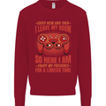 Antisocial Gamer Gaming Leave My Room Kids Sweatshirt Jumper Red