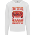 Antisocial Gamer Gaming Leave My Room Kids Sweatshirt Jumper White