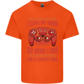 Antisocial Gamer Gaming Leave My Room Kids T-Shirt Childrens Orange