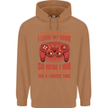 Antisocial Gamer Gaming Leave My Room Mens 80% Cotton Hoodie Caramel Latte