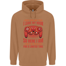 Antisocial Gamer Gaming Leave My Room Mens 80% Cotton Hoodie Caramel Latte