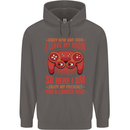 Antisocial Gamer Gaming Leave My Room Mens 80% Cotton Hoodie Charcoal
