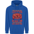 Antisocial Gamer Gaming Leave My Room Mens 80% Cotton Hoodie Royal Blue