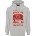 Antisocial Gamer Gaming Leave My Room Mens 80% Cotton Hoodie Sports Grey