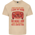 Antisocial Gamer Gaming Leave My Room Mens Cotton T-Shirt Tee Top Sand