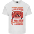 Antisocial Gamer Gaming Leave My Room Mens Cotton T-Shirt Tee Top White