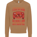 Antisocial Gamer Gaming Leave My Room Mens Sweatshirt Jumper Caramel Latte